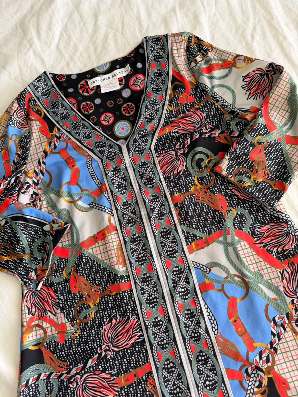 Gretchen Scott Printed Workwear Midi Dress - Picture 7 of 9